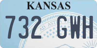 KS license plate 732GWH