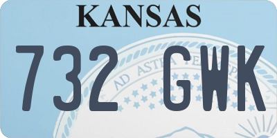 KS license plate 732GWK