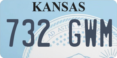 KS license plate 732GWM