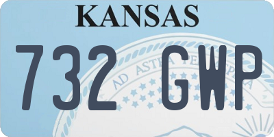 KS license plate 732GWP