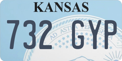 KS license plate 732GYP