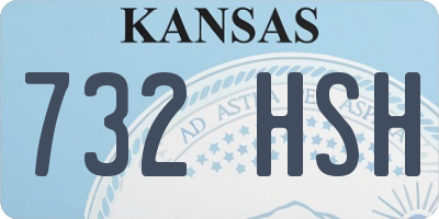 KS license plate 732HSH