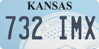 KS license plate 732IMX
