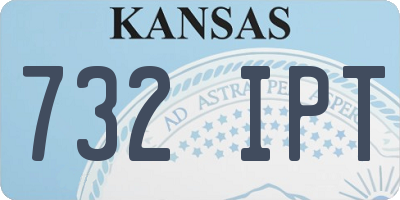 KS license plate 732IPT