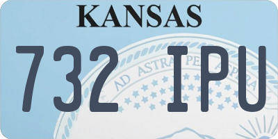 KS license plate 732IPU