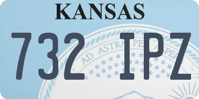 KS license plate 732IPZ