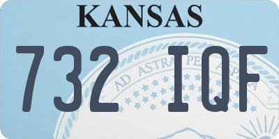 KS license plate 732IQF