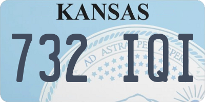 KS license plate 732IQI