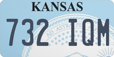 KS license plate 732IQM
