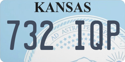 KS license plate 732IQP