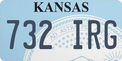 KS license plate 732IRG