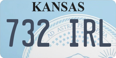 KS license plate 732IRL
