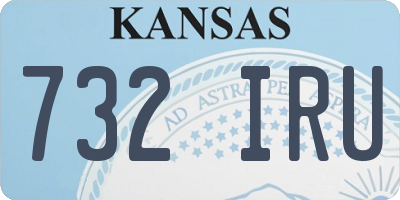 KS license plate 732IRU
