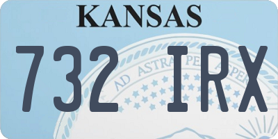 KS license plate 732IRX