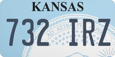 KS license plate 732IRZ