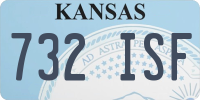 KS license plate 732ISF
