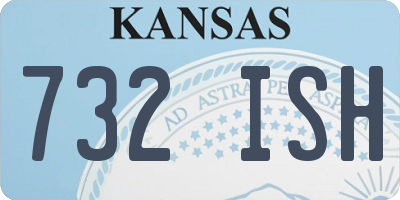 KS license plate 732ISH