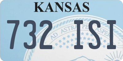 KS license plate 732ISI