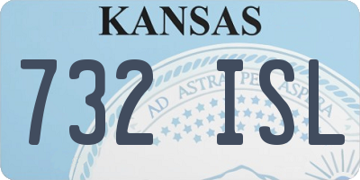 KS license plate 732ISL