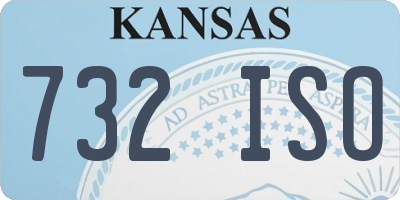 KS license plate 732ISO