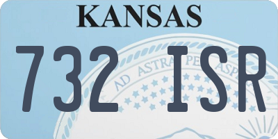 KS license plate 732ISR