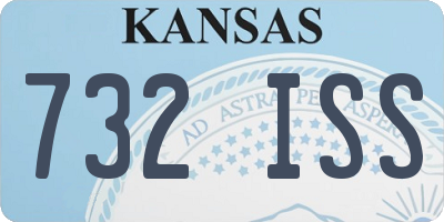 KS license plate 732ISS