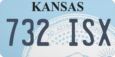 KS license plate 732ISX
