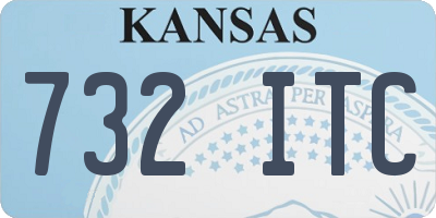 KS license plate 732ITC