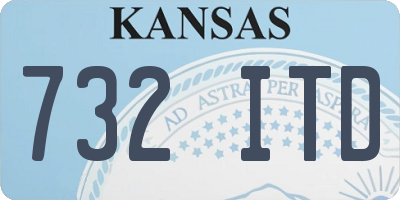 KS license plate 732ITD