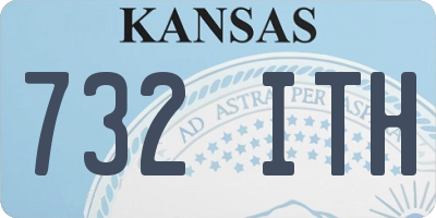 KS license plate 732ITH
