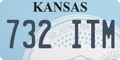 KS license plate 732ITM