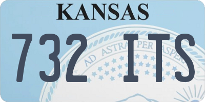 KS license plate 732ITS