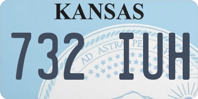 KS license plate 732IUH