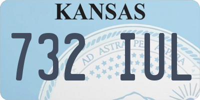 KS license plate 732IUL