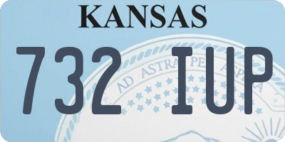 KS license plate 732IUP