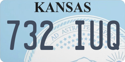 KS license plate 732IUQ