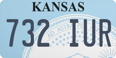 KS license plate 732IUR