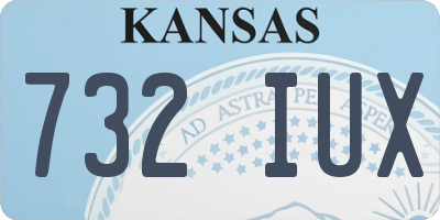 KS license plate 732IUX