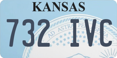 KS license plate 732IVC