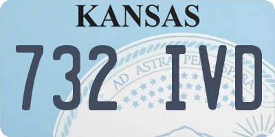 KS license plate 732IVD