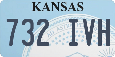 KS license plate 732IVH