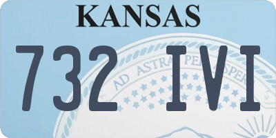 KS license plate 732IVI