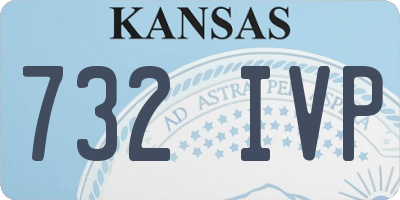 KS license plate 732IVP