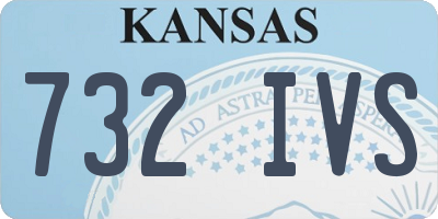 KS license plate 732IVS