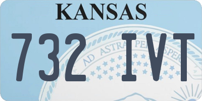 KS license plate 732IVT