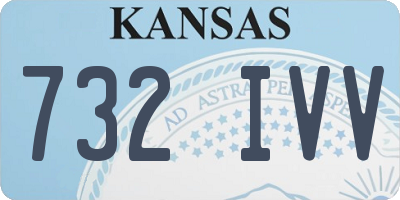 KS license plate 732IVV