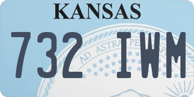 KS license plate 732IWM