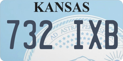 KS license plate 732IXB