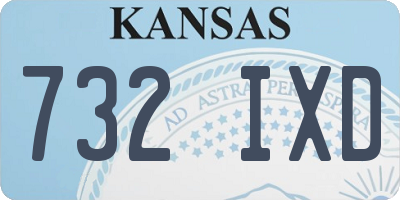 KS license plate 732IXD