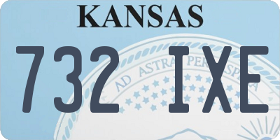 KS license plate 732IXE